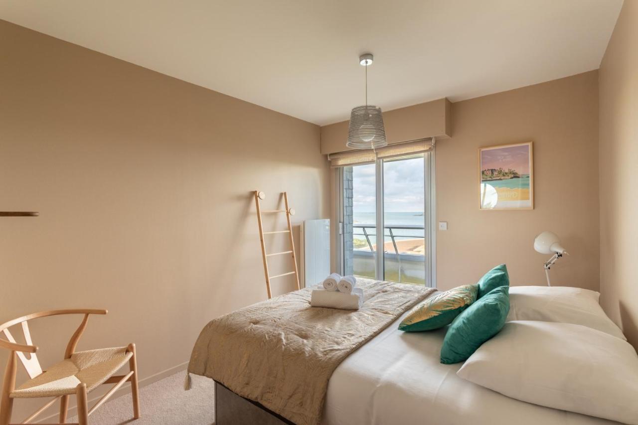 Heol - Appartement 2 Chambres - Vue Mer Et Parking Dinard Dış mekan fotoğraf